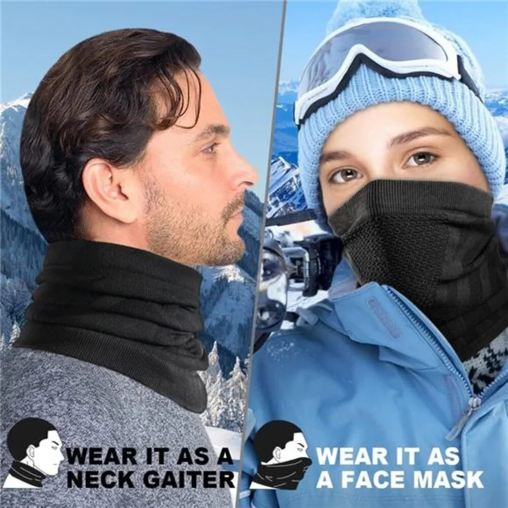Winter Neck Warmer Gaiter Windproof Face Mask Balaclava Bandana for Men & Women